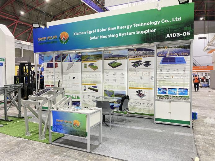 Слънчевата монтажна скоба Egret блести на Solartech Indonesia 2026